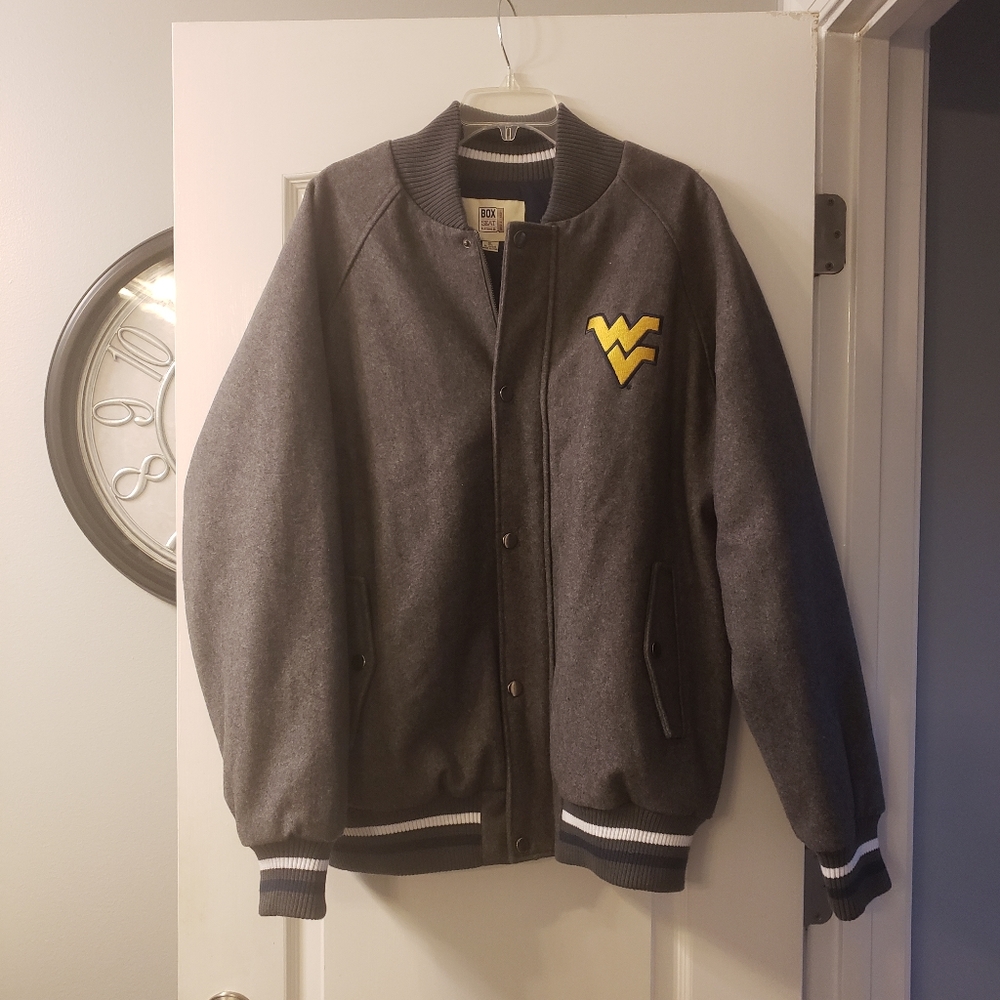 Box Seat Clothing Co West Virginia Mountaineers 60% wool varsity jacket size XL